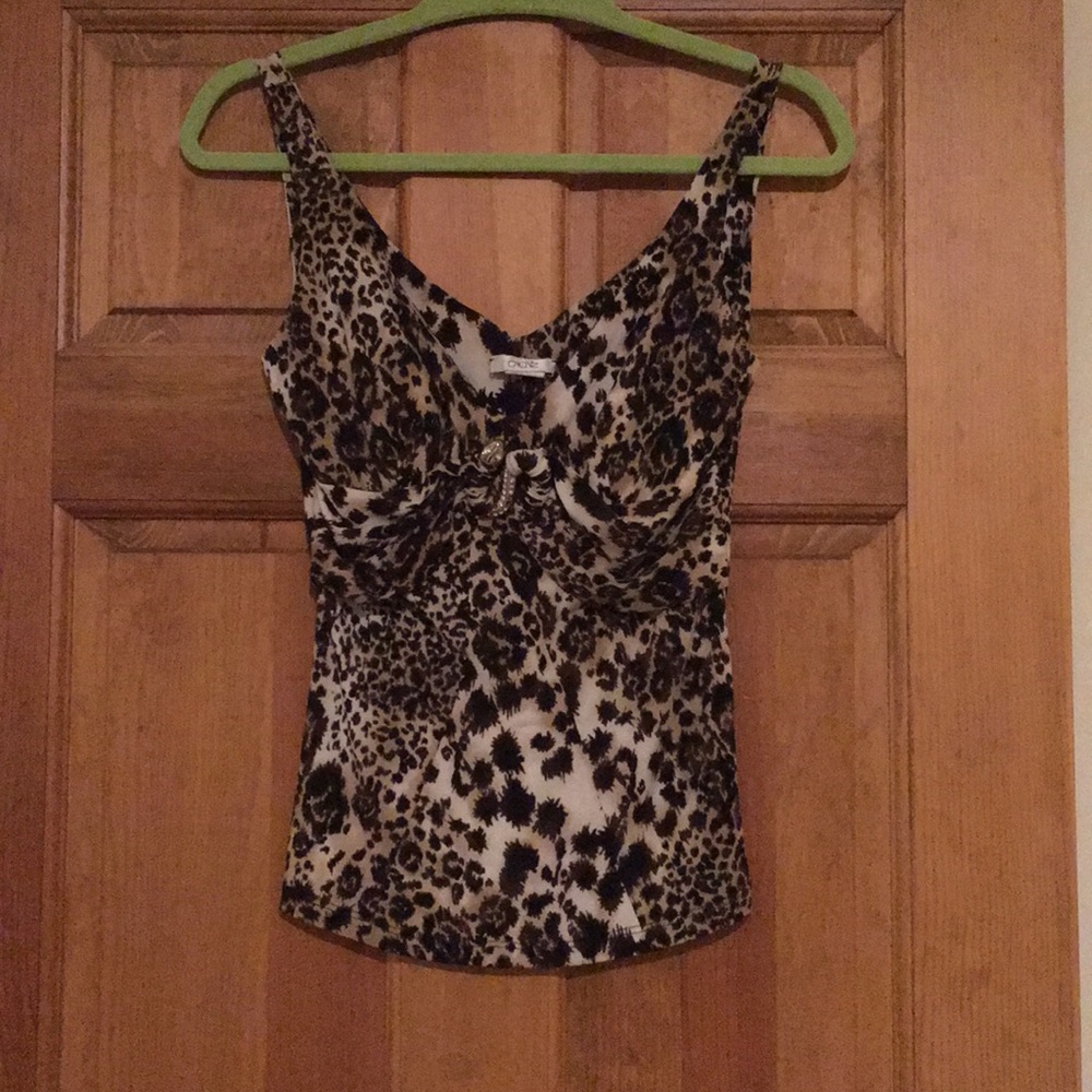 Animal print tank top
